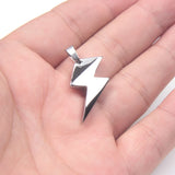 Stainless Steel Lightning Pendant for Necklace Making Charm DIY Jewelry DZ-3018