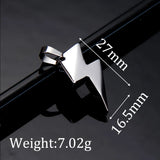 Stainless Steel Lightning Pendant for Necklace Making Charm DIY Jewelry DZ-3018