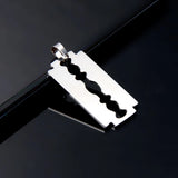 Stainless Steel Blade Pendant Necklace DIY Jewelry Accessories