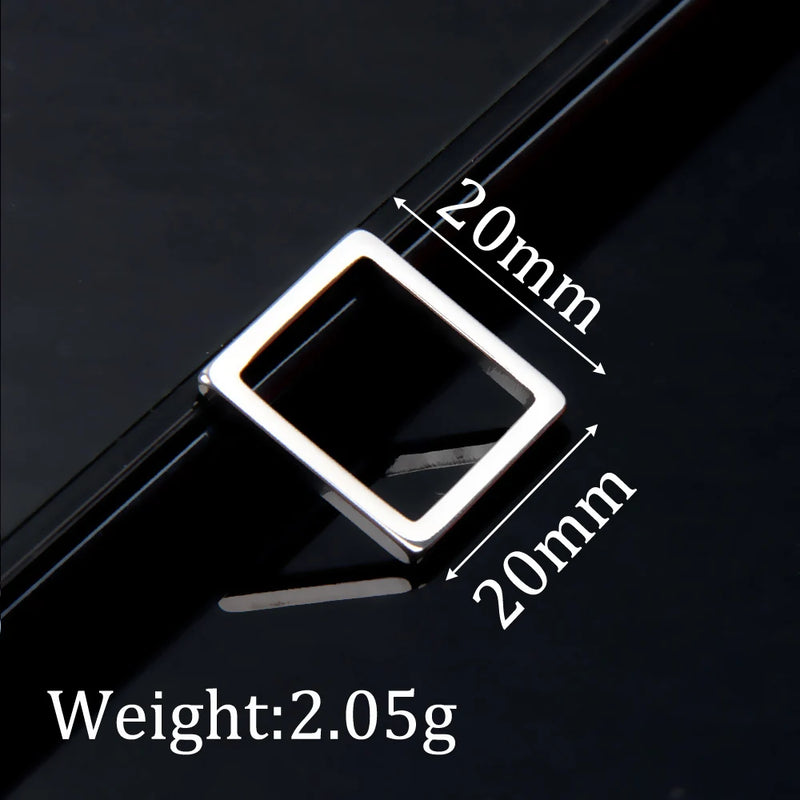 10pcs Stainless Steel Pendant for Making Necklace Charm DIY Jewelry DZ-3019
