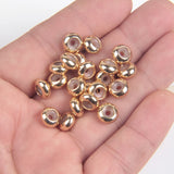 20pcs Stainless Steel Silicone Beads Ball Crimp End Beads for Jewelry Making DIY
