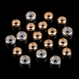 20pcs Stainless Steel Silicone Beads Ball Crimp End Beads for Jewelry Making DIY