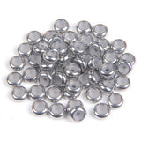 20pcs Stainless Steel Silicone Beads Ball Crimp End Beads for Jewelry Making DIY
