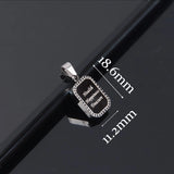 5pcs Stainless Steel Letter Pendant for Necklace DIY Jewelry