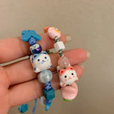 Character Bead Bracelet for Women, Smoked Pull Bracelets