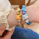 Character Bead Bracelet for Women, Smoked Pull Bracelets
