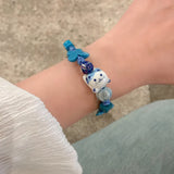Character Bead Bracelet for Women, Smoked Pull Bracelets