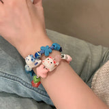 Character Bead Bracelet for Women, Smoked Pull Bracelets