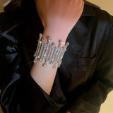 Rhinestone Bracelet Hyperbole Crystal Elastic Line Bracelets & Bangles