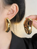 Geometric Irregular Stud Earrings European American Style Party Jewelry