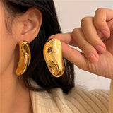 Geometric Irregular Stud Earrings European American Style Party Jewelry