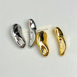 Geometric Irregular Stud Earrings European American Style Party Jewelry