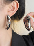 Geometric Irregular Stud Earrings European American Style Party Jewelry