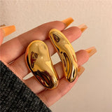 Geometric Irregular Stud Earrings European American Style Party Jewelry