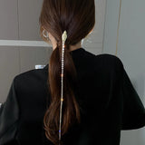 Geometric Snake Hair Band with Long Tassel