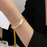 Punk Metal Twist Bracelet for Women