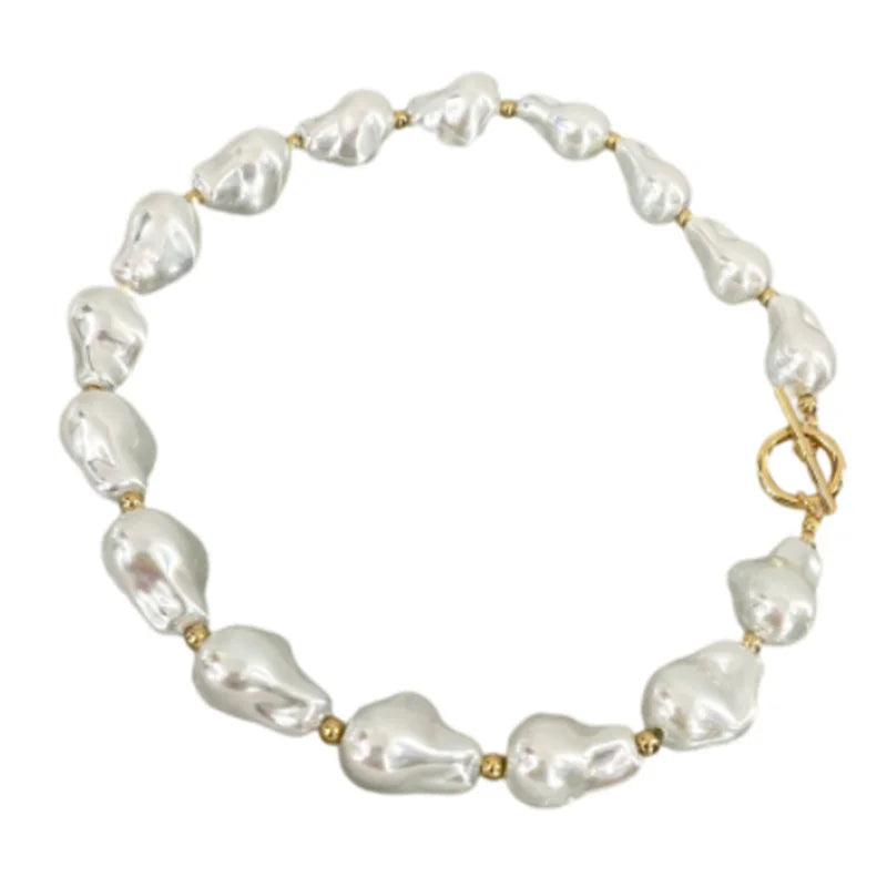 Baroque Pearl Choker Necklace for Women Wedding Party Jewelry