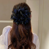Vintage Fluffy Chiffon Flower Clips Hair Accessories DIY