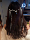 Vintage Tassel Rhinestone Hairpins Headband Water Drop Crystall Hair Accessories