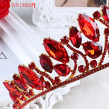Royal Queen Crown Rhinestone Tiara Head Jewelry Quinceanera Crown