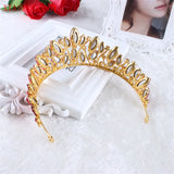 Royal Queen Crown Rhinestone Tiara Head Jewelry Quinceanera Crown