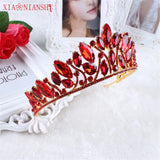 Royal Queen Crown Rhinestone Tiara Head Jewelry Quinceanera Crown
