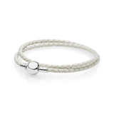 XIAOYI 100% S925 Classic Double Leather Braid Bracelet - Good Female
