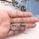 XIAOYI S925 Zircon Snake Necklace for Wedding Birthday DIY