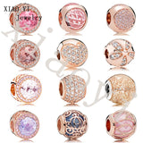 S925 Roses & Daisy Zircon Charm DIY Accessory Female