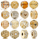XIAOYI 100% S925 Yellow Monkey Charm with Zircon for Love Snow