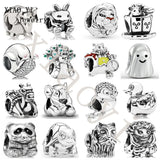 S925 Cartoon Animal Family Charm for Women