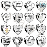 XIAOYI 100% s925 Love charm for European Bracelet accessories women DIY
