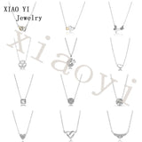 XIAOYI Heart Star Butterfly Tree of Life Clavicle Necklace
