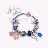 XIAOYI S925 Glazed Sea Turtle Fish Shell Ring Necklace Woven Bracelet