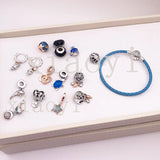 XIAOYI S925 Glazed Sea Turtle Fish Shell Ring Necklace Woven Bracelet