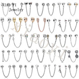 XIAOYI s925 Safety Chain - Hot Selling Fixed Buckle Bead Jewelry
