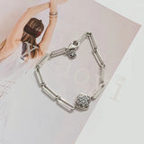 XIAOYI S925 Rose Petal Zircon Bracelet Wedding Jewelry