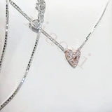 XIAOYI s925 Hand-painted Angel Wings Love Necklace