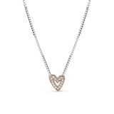 XIAOYI s925 Hand-painted Angel Wings Love Necklace