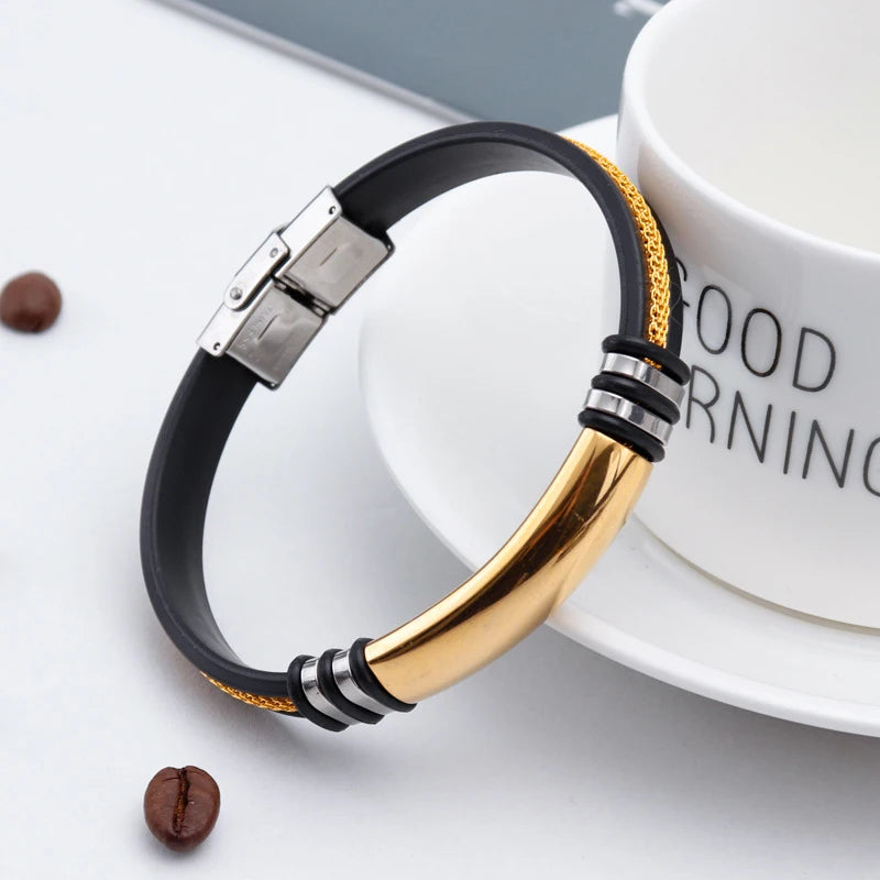 Personalized ID Couple Bracelet with Names Engraved Gift