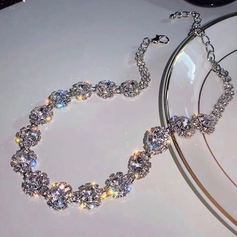 Rhinestones Sweet Girl Choker Women's Necklaces