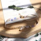 Purple Choker Neck Necklace Women Lace Pearl Short Clavicle Chain
