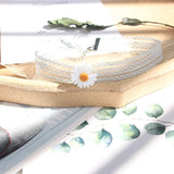Lovely Short Clavicle Chain Flower Daisy Choker Necklace Women