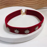 Playful Girl Choker Velvet Neck Short Clavicle Chain Wedding Women's