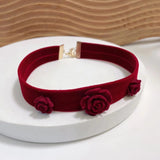 Playful Girl Choker Velvet Neck Short Clavicle Chain Wedding Women's