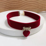 Playful Girl Choker Velvet Neck Short Clavicle Chain Wedding Women's