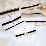 Lovely Lace Choker Party Girl Neck Chain Rhinestones Short Necklace