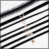 Lovely Lace Choker Party Girl Neck Chain Rhinestones Short Necklace