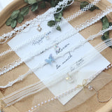 Sweet Girl Lace Choker Butterfly Clavicle Chain Necklace