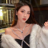 Irregular Pearl Necklace Pendant Choker Wedding Women Accessories